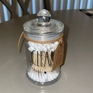 Rae Dunn Clean Q-tip Holder